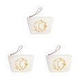 thumbnail image 3 of ZLight Exquisite Craft Letter Bag - Wide Application For Women For Mother Women Cosmetic Toiletry Bags C 3Set, 3 of 6