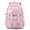 Pink, variant on Large Plaid Backpack Multi Compartment Lightweight Casual Daypack for School, College & Travel