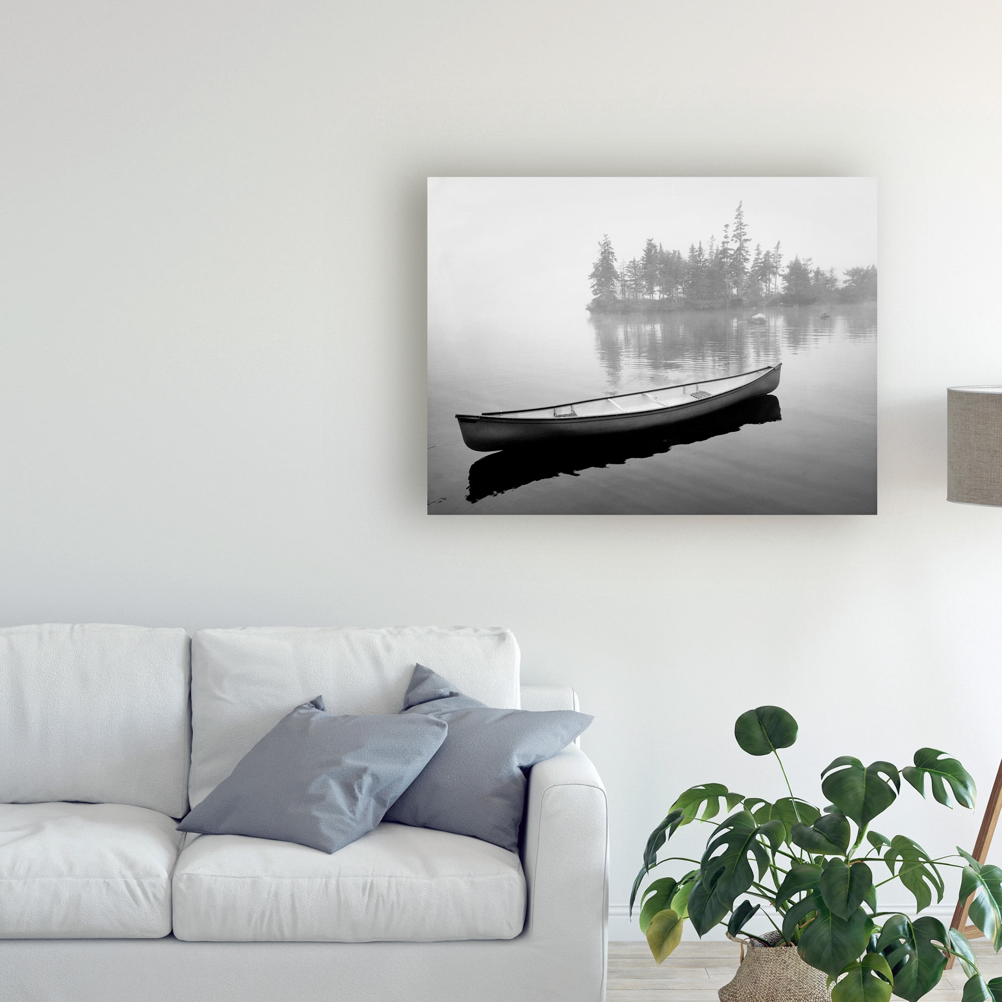 Trademark Fine Art 'Lone Canoe Liverpool Nova Scotia Canada 2' Canvas Art by Monte Nagler