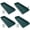 Green, variant on 4 Pack Gutter Downspout Extensions,Rain Gutter Downspout Splash Block,Downspout Diverter,Down Spout Drain Extension,Gutter Splash Prevention Device for Cement Floor Lawn Ground