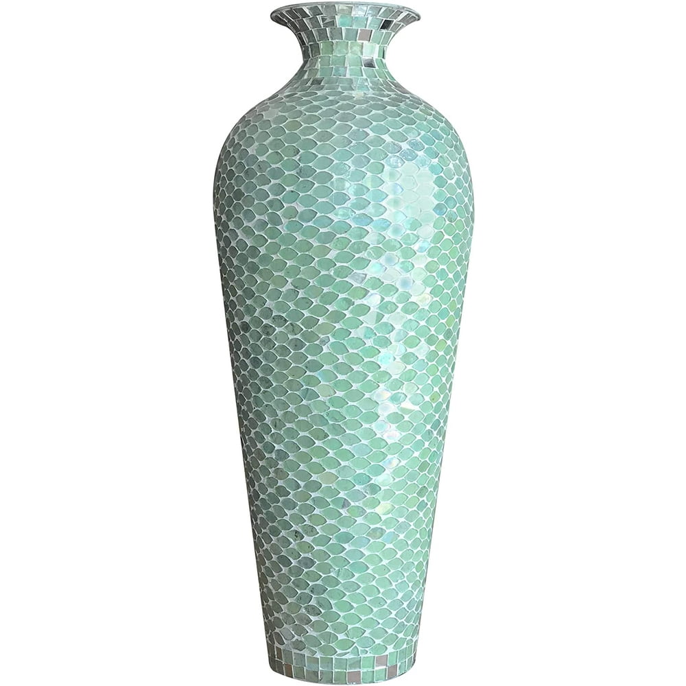 DecorShore Bella Palacio Collection Decorative Mosaic Vase Tall 20 in. x 6 in. Home Decor