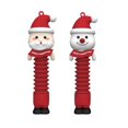 thumbnail image 1 of Paquete de 2 juguetes de tubos pop de Papá Noel para niños y adultos, herramientas sensoriales de tubería para aliviar el estrés y la ansiedad, juguetes estimulantes flexibles y geniales, ideales com, 1 of 4