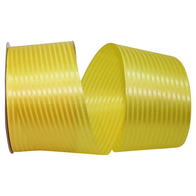 Reliant Ribbon 5800-662-40K 20.5 in. 50 Yards Tux Stripe Ribbon, Yellow Gold