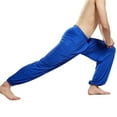 thumbnail image 3 of Plebaso Men's Sleep Pants Cotton Elastic Waist Jogger Pajama Bottoms Lightweight Lounge Pants for Yoga, 3 of 6