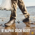 thumbnail image 2 of Deck Boots LaCrosse 6 Alpha de goma impermeable para hombre, color negro, 2 of 6