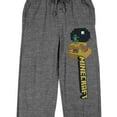 thumbnail image 2 of Minecraft Title Scene Men's Heather Gray Sleep Pajama Pants, 2 of 4