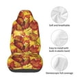 thumbnail image 4 of Wukai Autumn Mosaic Maple Leaves Full Set Car Seat Covers with Soft Padding Universal Auto Front Seats Protector and Cushion Mat, 4 of 5