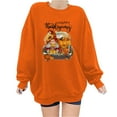 thumbnail image 1 of Sudaderas de Acción de Gracias Para Mujer, Blusa Holgada de Manga Larga Con Estampado A La Moda, Suéter Informal de Cuello Redondo, Tops, Sudadera Odeerbi  ODB122753, 1 of 4