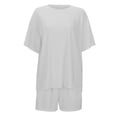 thumbnail image 6 of Short Sets for Women 2 Piece Outfits Short Sleeve Tops Shorts Women Summer Clothes Athletic Set, 6 of 9