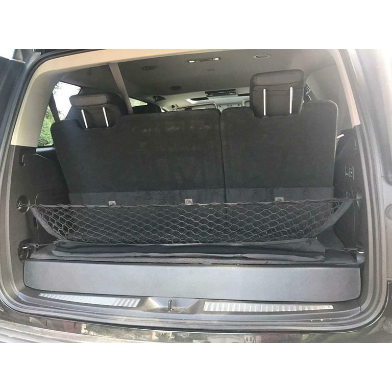 Envelope Style Trunk Cargo Net For Chevrolet Suburban 2015-2025 - Black, Easy Install, No Tools