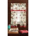 thumbnail image 2 of The Pioneer Woman Country Garden Floral Tier Curtain Pair and Valance Set, 3-Piece, Multicolor, 60" W x 36" L, 2 of 7
