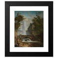 thumbnail image 2 of Hubert Robert 15x18 Black Modern Framed Museum Art Print Titled - Stair and Fountain in the Park of a Roman Villa (circa 1775), 2 of 5