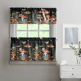 thumbnail image 2 of Night Mushroom Butterfly 3-Piece Kitchen Curtains Set Kitchen Curtains Sets with Valance for Windows Rod Pocket Machine Washable Kitchen Decor Decorations (54"x18"+2x27.5"x24"), 2 of 6
