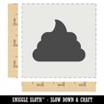 thumbnail image 2 of Poop Symbol Emoticon Solid DIY Cookie Wall Craft Stencil - 3.5 Inch, 2 of 5