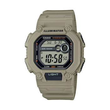 Casio Men's Tan Heavy Duty Digital Watch with Extra Long Strap - W737HX-5AV