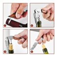 thumbnail image 4 of Multifunctional Wine Opener Stainless Steel Wooden Handle Portable Beer Bottle Opener for Bar, 4 of 4