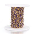 thumbnail image 2 of Ion Plating(IP) 304 Stainless Steel Link Chains with Spool with Enamel Soldered Golden Indigo 4~10x2x0.4~2mm 32.8 Feet(10m)/roll, 2 of 2