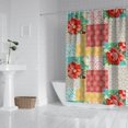 thumbnail image 2 of Pioneer Flower Floral Print Pattern Shower Curtain 72"x72" ,Bathroom Decorative Shower Curtains Set with 12 Hooks,Modern Waterproof Washable Shower Curtain, 2 of 6