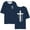A-Dark Blue, variant on Christian Short Sleeve Shirts for Men Jesus Faith Cross Religious Tops,Black
