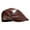 Brown, variant on ZenCart Men Hat Vintage Style Solid Color Smooth Faux Leather Advanced Hat Mid-aged Men Beret Cold Weather Hiking Traveling Cap English Newsboy Cap