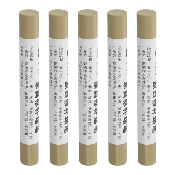 Furniture Repair Crayons Wax Filler Stick, Touch Up Pen Markers, Skin Gray 5 Pack