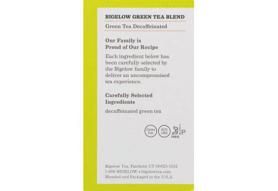 (4 Boxes) Bigelow Green Tea Decafeinated, Tea Bags, 40 Ct