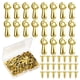 thumbnail image 1 of Juego de sujetadores de botón giratorio para marcos de fotos: 100 piezas de clips de soporte para marcos de fotos, clips de hardware para marcos de fotos con 100 piezas de tornillos para, 1 of 6