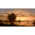 thumbnail image 2 of Martin Johnson Heade 24x14 Black Ornate Framed Double Matted Museum Art Print Titled: Florida Sunrise, 2 of 5