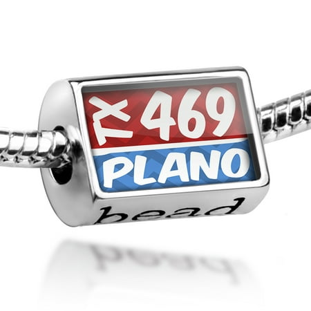 Bead 469 Plano, TX red/blue Charm Fits All European
