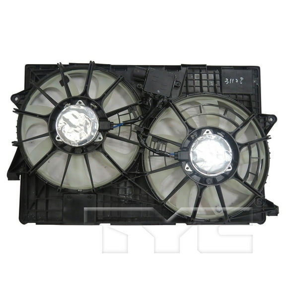 TYC 623850 Dual Radiator and Condenser Fan Assembly For 14-20 Jeep Cherokee