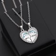 thumbnail image 4 of ZTTD Fashion sliver fresh friends clavicle necklace Womens Jewellery A, 4 of 4
