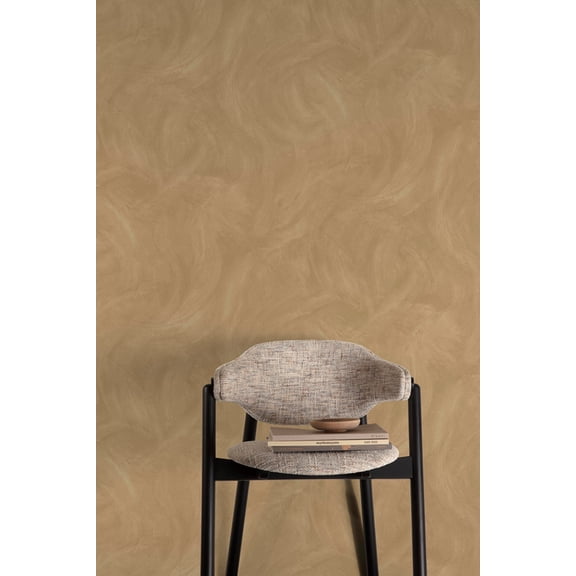 Creamy Caramel Faux Concrete Print Non Woven Non-Pasted Textured Wallpaper 57 Sq. Ft.