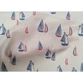 thumbnail image 4 of oneOone Cotton Poplin White Fabric Yacht Nautical Quilting Supplies Print Sewing Fabric By The Yard 42 Inch Wide, 4 of 4