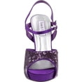 thumbnail image 3 of Womens Bev Platform Pump,Purple Sequins,10.5 M US, 3 of 7