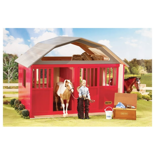 Breyer Traditional Two-Stall Horse Barn Toy Model (1:9 Scale) - Walmart ...