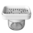 thumbnail image 1 of Dish Soap Dispenser with Easy Pump, Sponge Holder and Detergent Box for Efficient Kitchen Cleaning,2 * Dish Soap Dispenser, 1 of 6