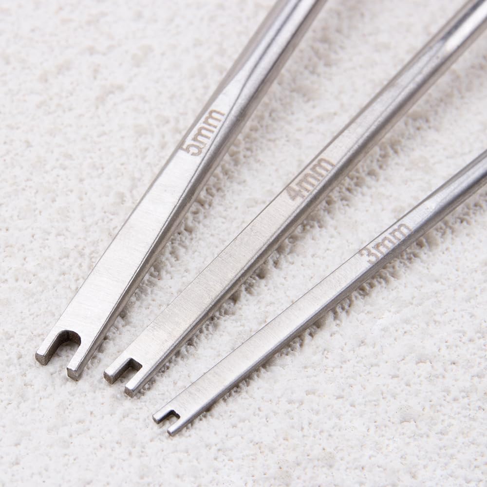 ABCISI 3Pcs Versatile Cotton Stuffing Tool for DIY Handcrafts,Crochet Projects Includes 3mm 4mm 5mm,Cotton Filler Tools for Sewing Crafting,Crocheting Knitting Tool,Ergonomic Wood Handle Doll Crochet