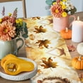 thumbnail image 4 of Table Runner Dresser Scarves 48 Inch Long,Cartoon Hedgehog Autumn Maple Leaves Pumpkin Linen Dining Table Runners, 4 of 9
