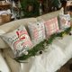 thumbnail image 2 of Litivy Juego De 4 Fundas De Almohada Navideñas Decorativas Para Navidad, Funda De Cojín Para Decoración Navideña Del Hogar (Árbol De Navidad De Muñeco De Nieve) (Rosa 18 X 18), 2 of 5