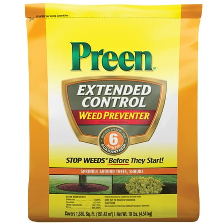 Preen Extended Control Weed Preventer - 10 lb. Bag - Covers 1,630 Sq. ft.