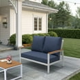 thumbnail image 5 of Covers & All Sunbrella Loveseat Sofa Cushion, Foam Seat and Poly Fill Back UV Proof Outdoor Loveseat, 5 of 7