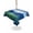 Blue, Green, White, variant on Outdoor Tablecloth with Umbrella Hole for Patio/Picnic/Party/Camping, Football Stadium Waterproof Table Cloth Rectangle Table Cover Washable, Blue Green Sport Modern Art (54"x 80")