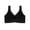 Black, variant on Womens Bras Solid Solid Fixed Cup Tank Seamless Open Back Wireless Push Up Brassiere for Daily Wear