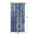 thumbnail image 5 of Blue Ethnic Floral Patchwork Pattern Shower Curtain 36"x72" ,Bathroom Decorative Shower Curtains Set with 12 Hooks,Modern Waterproof Washable Shower Curtain, 5 of 6