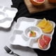 thumbnail image 4 of Toystoory Bandeja práctica para aperitivos, 3 piezas, adecuada para todas las ocasiones y segura para almacenar, bandeja de postres, albaricoque Type2 NO2, 4 of 6