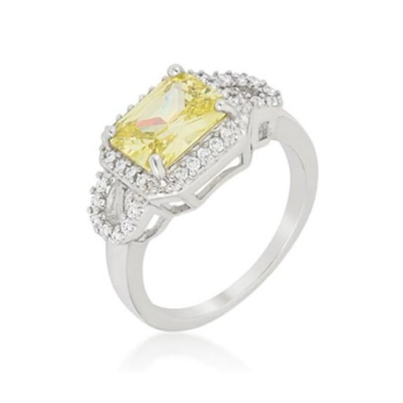 Kate Bissett R08381R-C41-05 Radiant Cut Halo Ring Size - 05