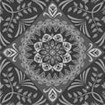 thumbnail image 1 of Ahgly Company Machine Washable Indoor Square Transitional Gunmetal Gray Area Rugs, 8' Square, 1 of 7