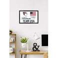 thumbnail image 2 of Team USA x Peanuts – Snoopy Cross-Country Skis Wall Poster, 14.725" x 22.375" Framed, 2 of 5