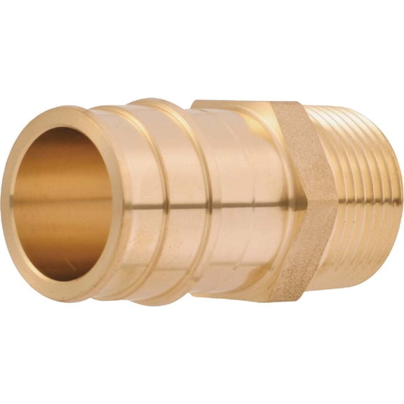 SharkBite PEX-A Brass 1 In. x 3/4 In. MNPT Adapter UAB142LFA