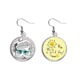 thumbnail image 1 of Headset Woolen hat White Cat proteger animal mascota amante Pendiente Sol Flor Pendiente Joyas Moda Unbranded M, 1 of 3